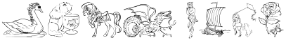 "Your Text" rendered in the 001 Once Upon a Time font
