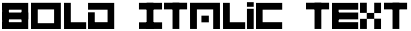 "Bold Italic Text" rendered in the 001 System Analysis font