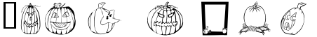 "Your Text" rendered in the 101! Punkin' Face font