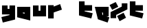 "Your Text" rendered in the 12.19 font