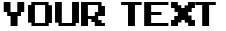 "Your Text" rendered in the 8bit font