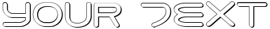 "Your Text" rendered in the 8th Element 3D font