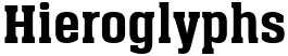 "Hieroglyphs" rendered in the a_Assuan font