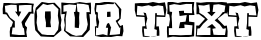 "Your Text" rendered in the a_CampusClgBrk font