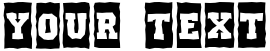 "Your Text" rendered in the a_CampusCmBrk font