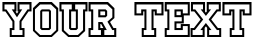 "Your Text" rendered in the a_CampusOtl font