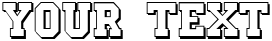 "Your Text" rendered in the a_CampusOtlSh font