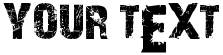 "Your Text" rendered in the A Trip To Hell And Back font