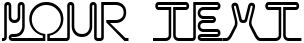 "Your Text" rendered in the AA Neon font