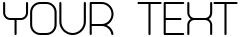 "Your Text" rendered in the Abandoned font
