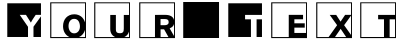 "Your Text" rendered in the ABCLogosXYZ font