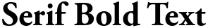 "Serif Bold Text" rendered in the Adobe Garamond Pro font