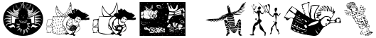 "Your Text" rendered in the AfricanAngelsAndSpirits font