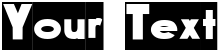 "Your Text" rendered in the AirbrushReverse font