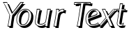 "Your Text" rendered in the AlexanderBeckerShadow-Xlight font