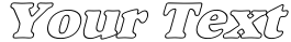 "Your Text" rendered in the Alfredo Heavy Hollow font