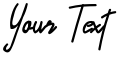 "Your Text" rendered in the Alfrida font
