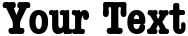 "Your Text" rendered in the AmTypewriterCdITCTT font