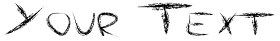 "Your Text" rendered in the AngryChalk font