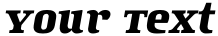 "Your Text" rendered in the Anubis font