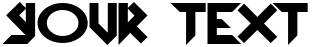 "Your Text" rendered in the Arkanoid Solid font