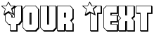 "Your Text" rendered in the Army Rangers 3D font