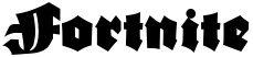 "Fortnite" rendered in the AsgardianWars font