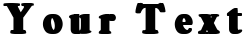 "Your Text" rendered in the Assassination 3 font