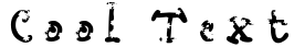 "Cool Text" rendered in the Babine font