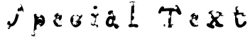 "Special Text" rendered in the Babine font