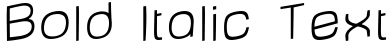 "Bold Italic Text" rendered in the Baby font