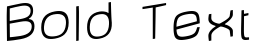 "Bold Text" rendered in the Baby font