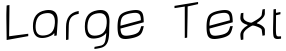 "Large Text" rendered in the Baby font