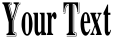 "Your Text" rendered in the BD Journal font