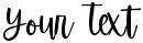"Your Text" rendered in the Beautiful Barbie font