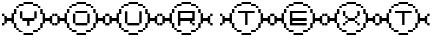 "Your Text" rendered in the Bit Rope20 (sRB) font