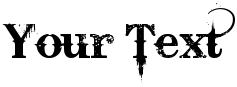 "Your Text" rendered in the Bleeding Cowboys font