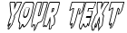 "Your Text" rendered in the Bloodlust Outline Italic font