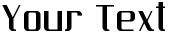 "Your Text" rendered in the Bodoni Future Image font