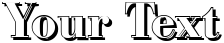 "Your Text" rendered in the BodoniShadow font