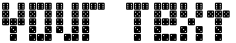 "Your Text" rendered in the BoneRoll AOE font