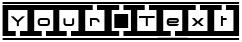 "Your Text" rendered in the Border Base Future font
