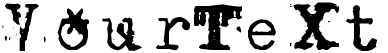 "Your Text" rendered in the BrentonscrawlType font