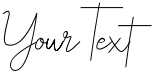 "Your Text" rendered in the Bristine Signature Demo font
