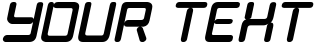 "Your Text" rendered in the Burger Joint Neon Italic JL font