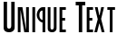 "Unique Text" rendered in the CannaSCapsSSK font