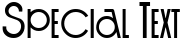 "Special Text" rendered in the CanneloSCapsSSK font