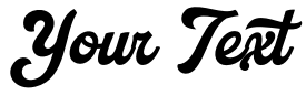 "Your Text" rendered in the Catchland font
