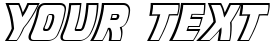 "Your Text" rendered in the CCDoubleBack-Future font