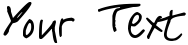 "Your Text" rendered in the Celebrate the Day font